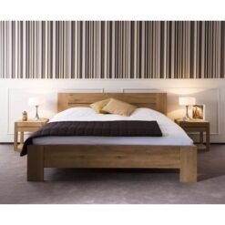 Strak blank teak ledikant
