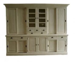 Rustiek Teak Winkelkast wit