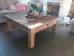 Rustieke salontafel 120x120cm