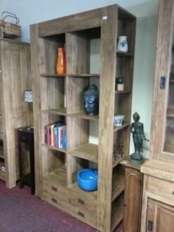 Teak Boekenkast Strak