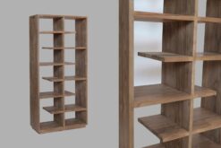 Teak boekenkast 100cm