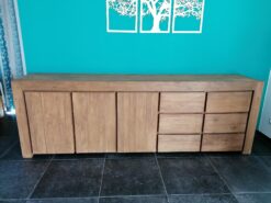 Teak dressoir 270cm