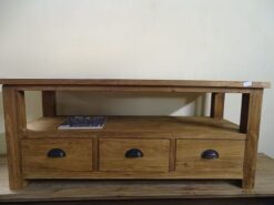 Compact Teakhouten TV Meubel Oud Teak - 130 x 20 cm vak