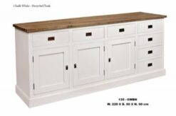 Wit teak Dressoir
