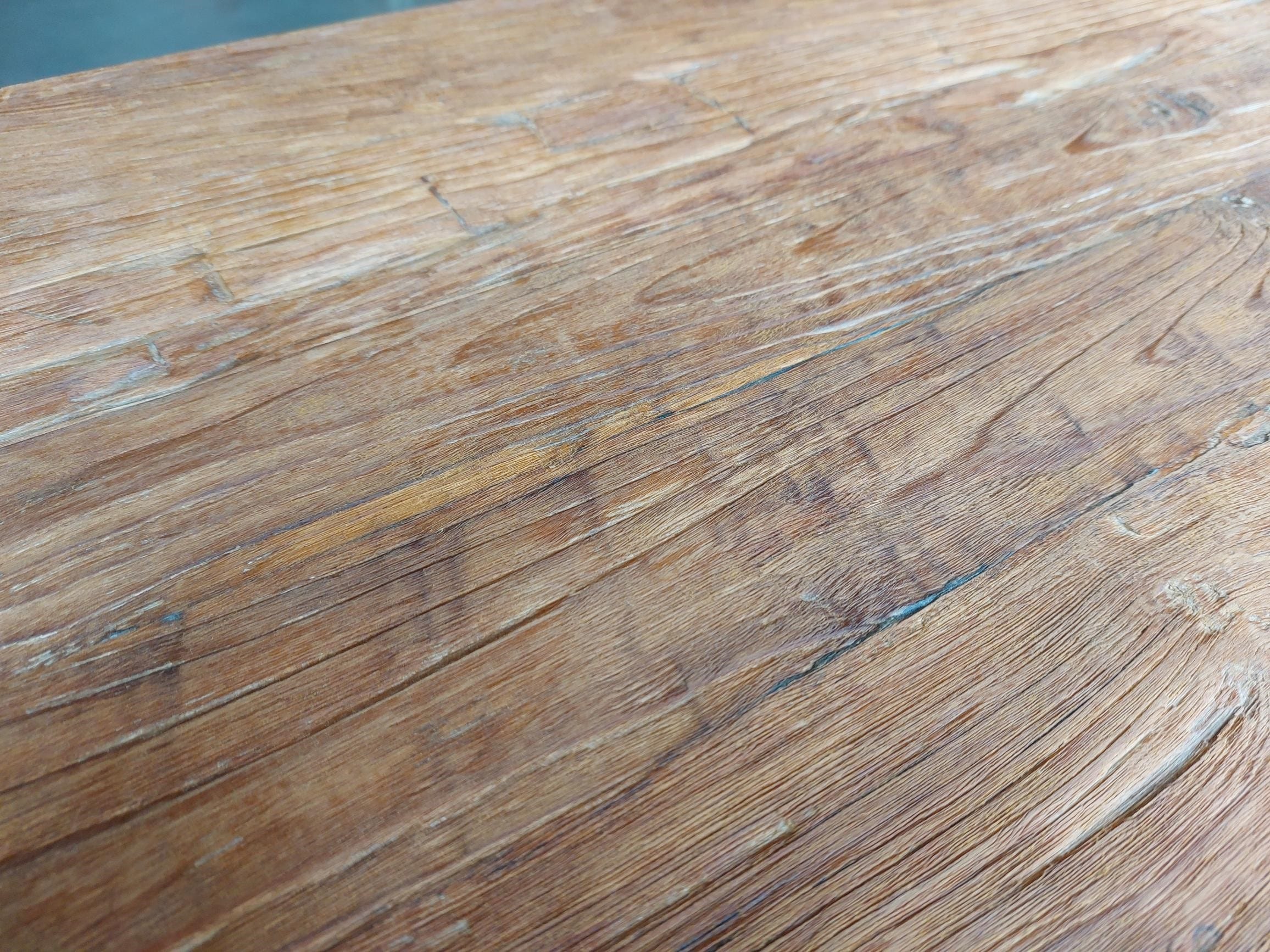 Teak Dressoir 150 cm - Oud Houten Opbergkast 5 Laden 2D - Afbeelding 3