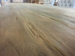Teak Kloostertafel Kruispoot - Rustiek Oud Teakhout - Afbeelding 3