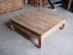 Teakhouten Opium Salontafel Massief - 100 x 100 x 40 cm