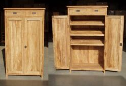 Teakhouten Schoenenkast op Maat - 80 x 45 x 120 cm
