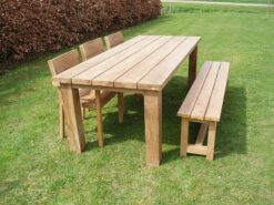 Teak tuinset met stoelen en bank