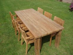 Teak tuinset met armleunstoelen