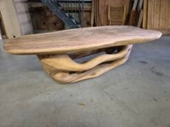Massief Suar Houten Salontafel 190 cm | Uniek & Robuust - Afbeelding 2