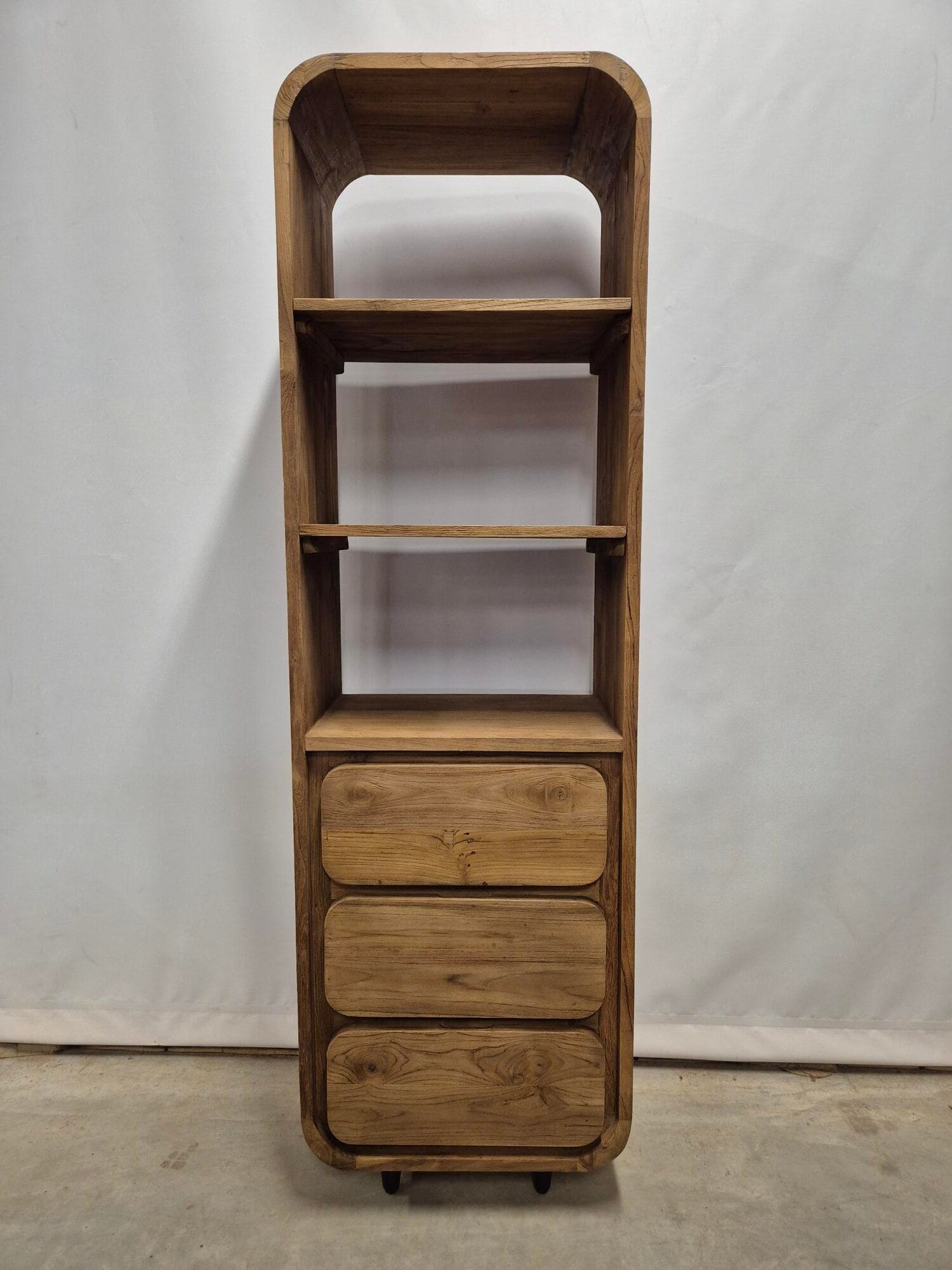 teakhouten badkamerkast 60 cm - Afbeelding 2