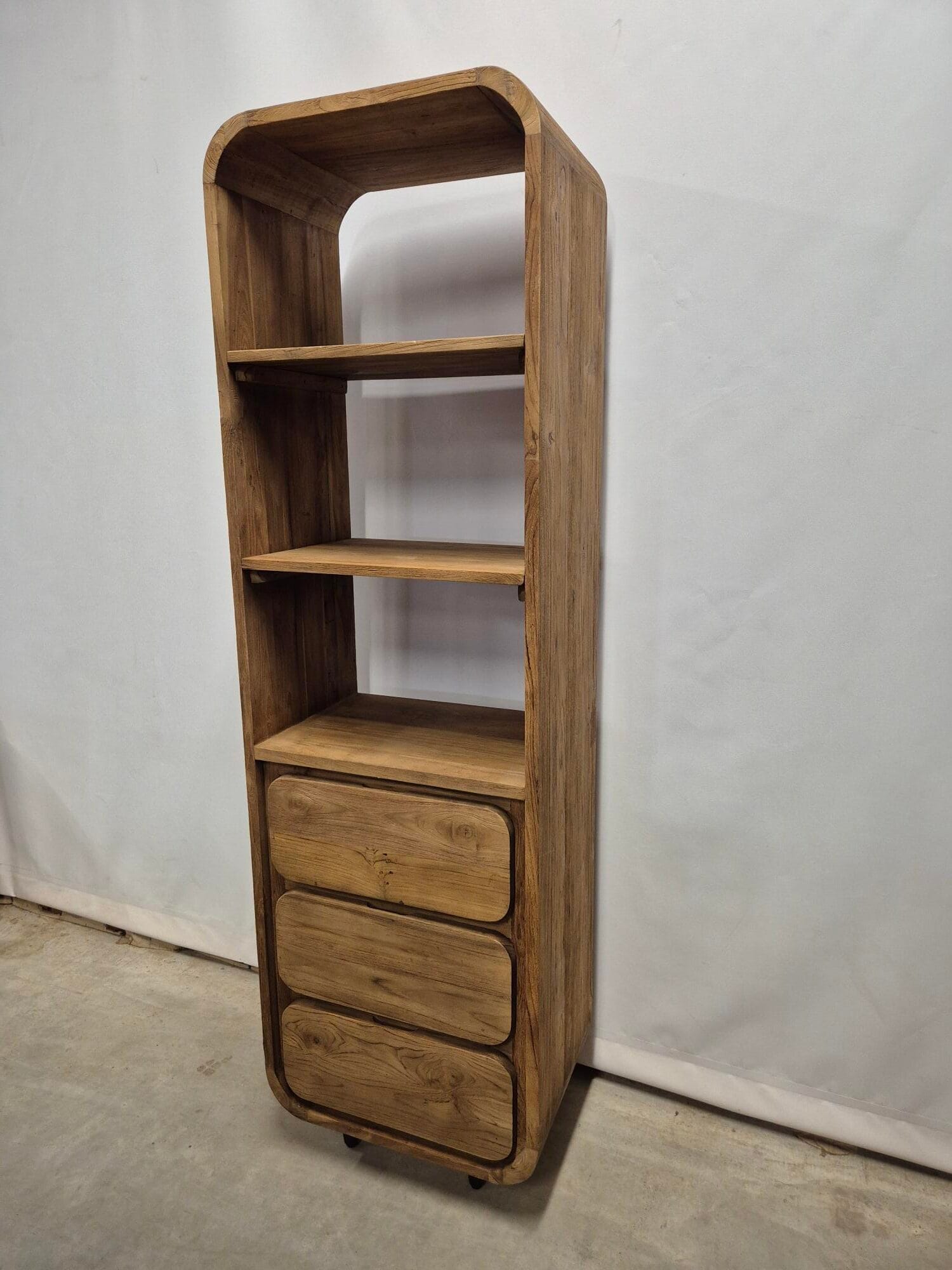 teakhouten badkamerkast 60 cm - Afbeelding 3