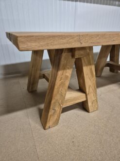 Massief teakhouten salontafel - Afbeelding 3