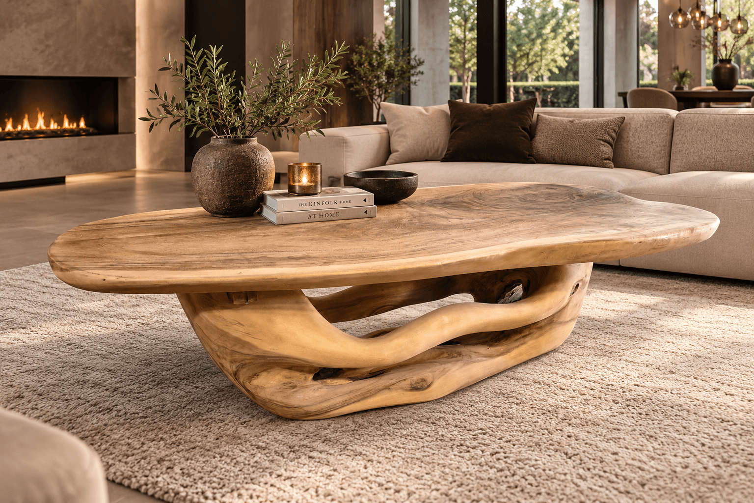 Massief suar houten salontafel 190 cm
